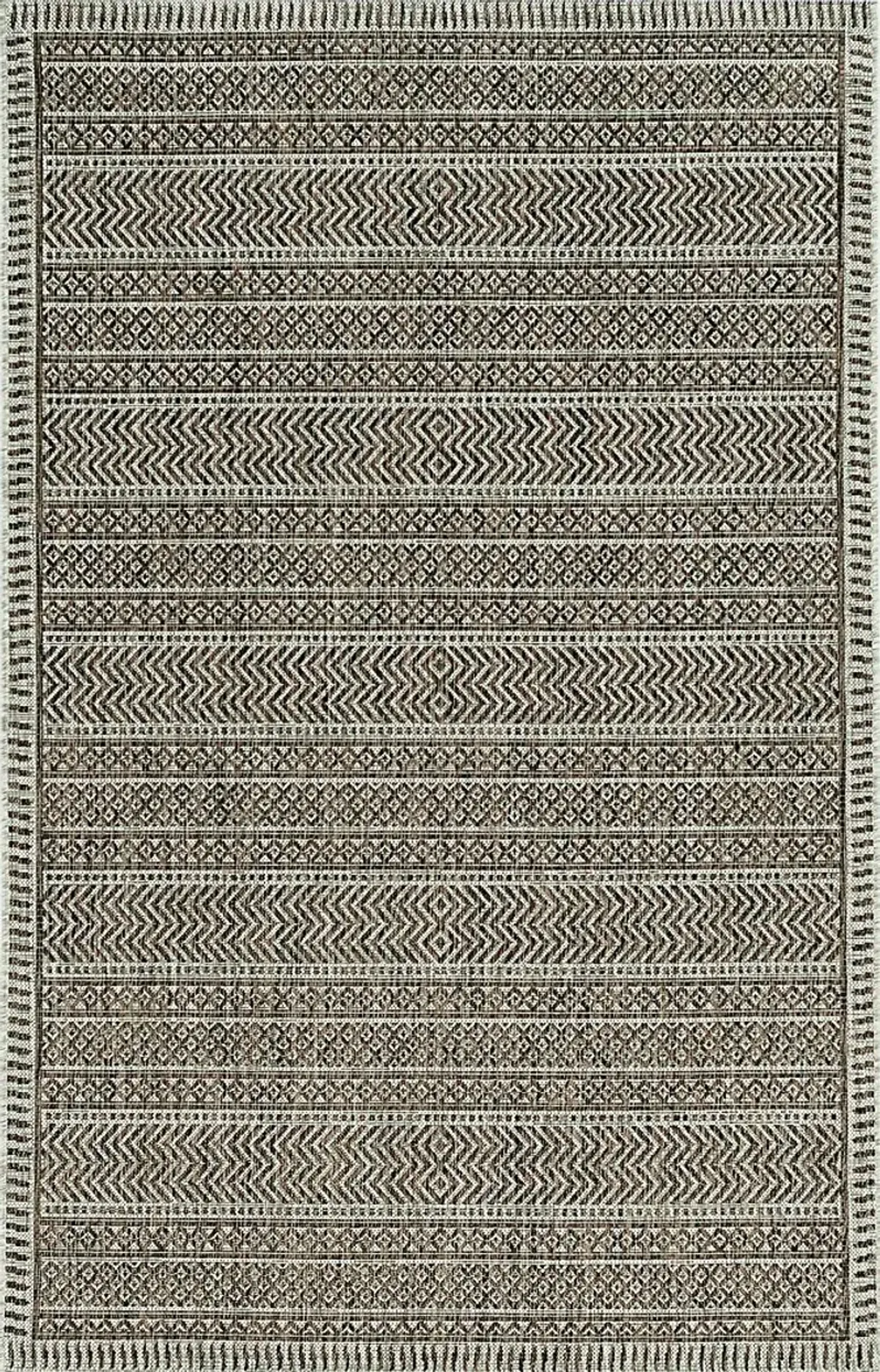 Exsomin Brown 5'3 x 7'7 Indoor/Outdoor Rug