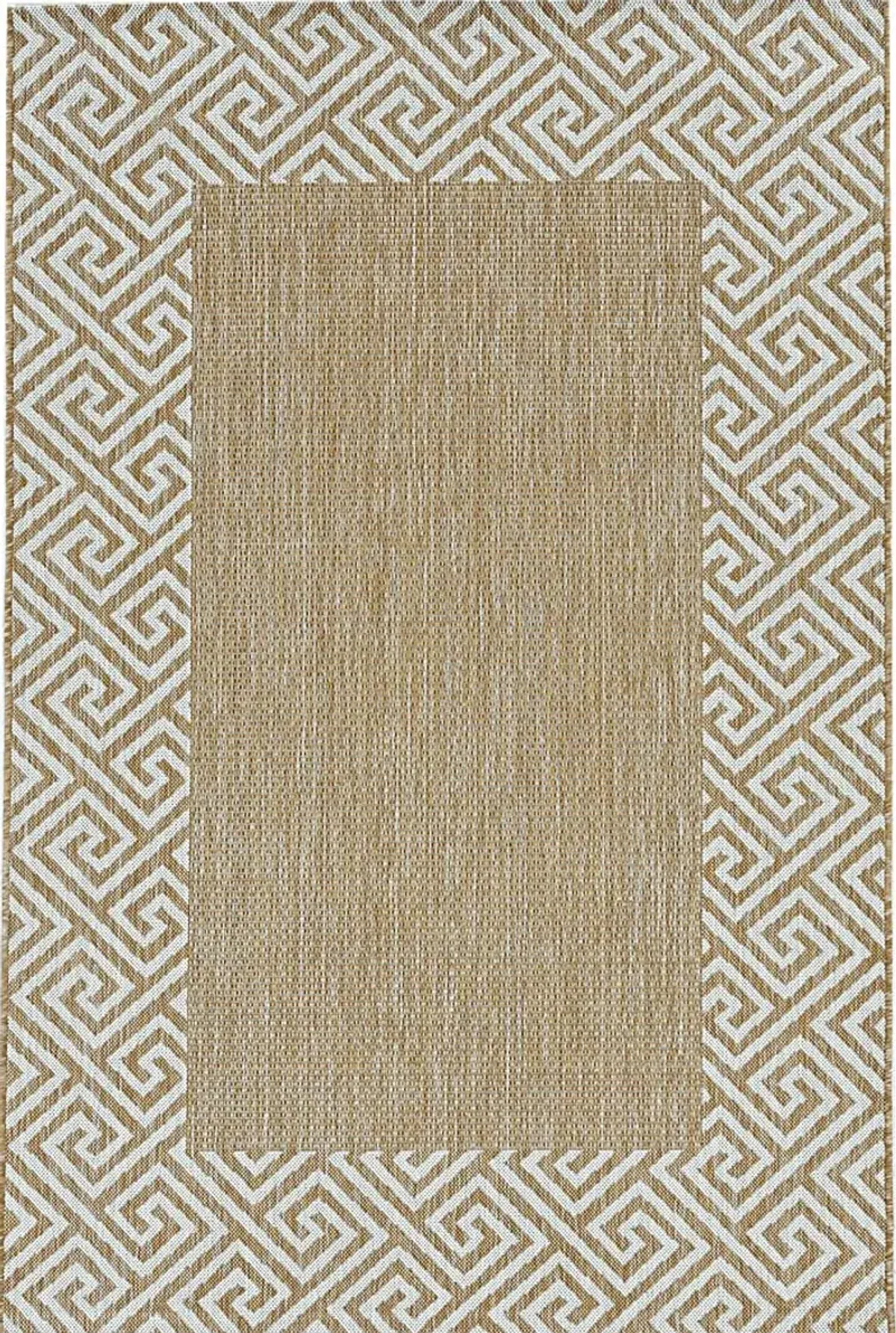 Blaintos Natural/Brown 5'3 x 7'7 Indoor/Outdoor Rug