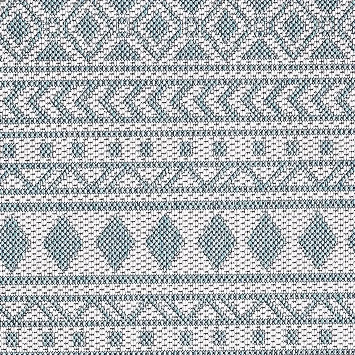 Halinora Ivory/Aqua 5'3 x 7'7 Indoor/Outdoor Rug