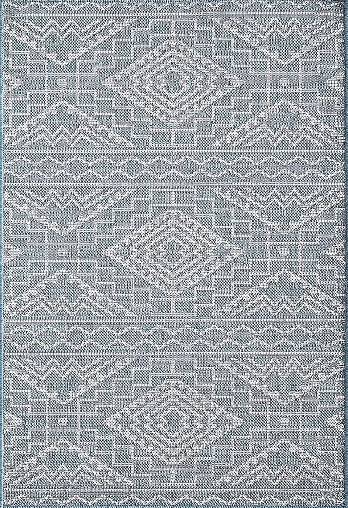 Emspool Aqua 5'3 x 7'7 Indoor/Outdoor Rug