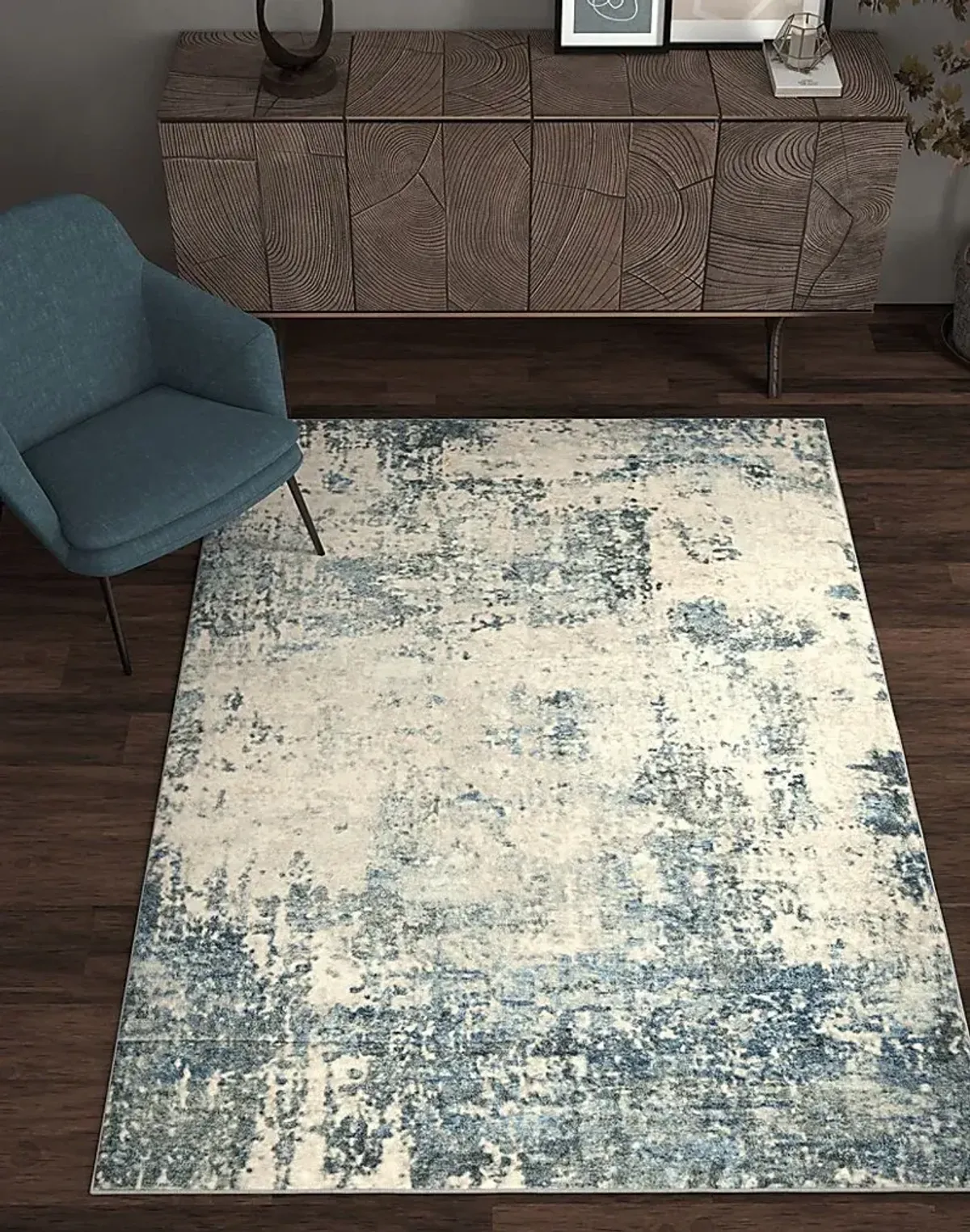Farnisle Blue 6' x 9' Rug