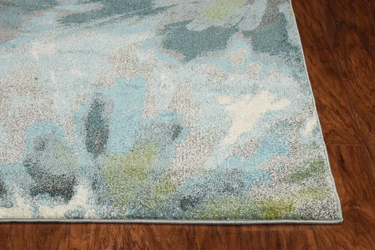 Zelida Teal 5'3 x 7'7 Rug