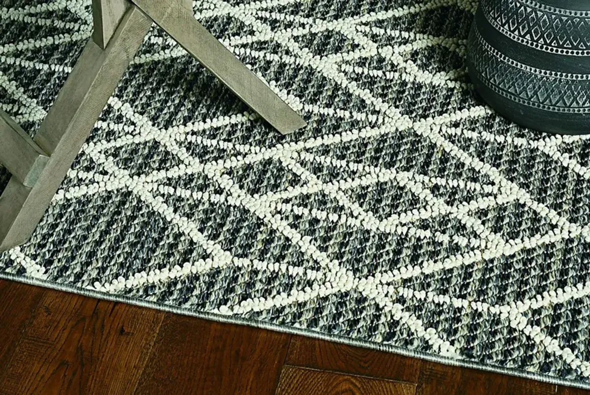 Leopole Gray 6'7 x 9'4 Indoor/Outdoor Rug