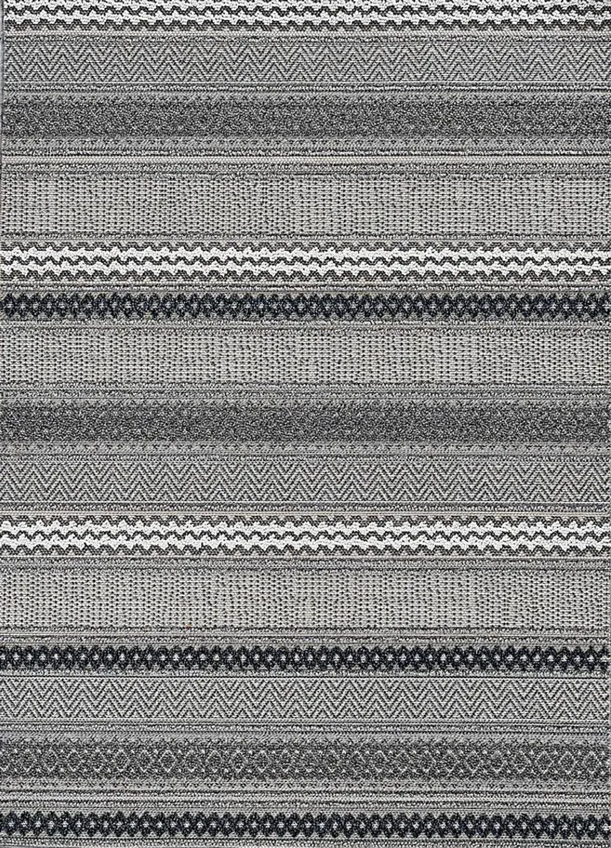 Shamley Taupe 6'7 x 9'4 Indoor/Outdoor Rug