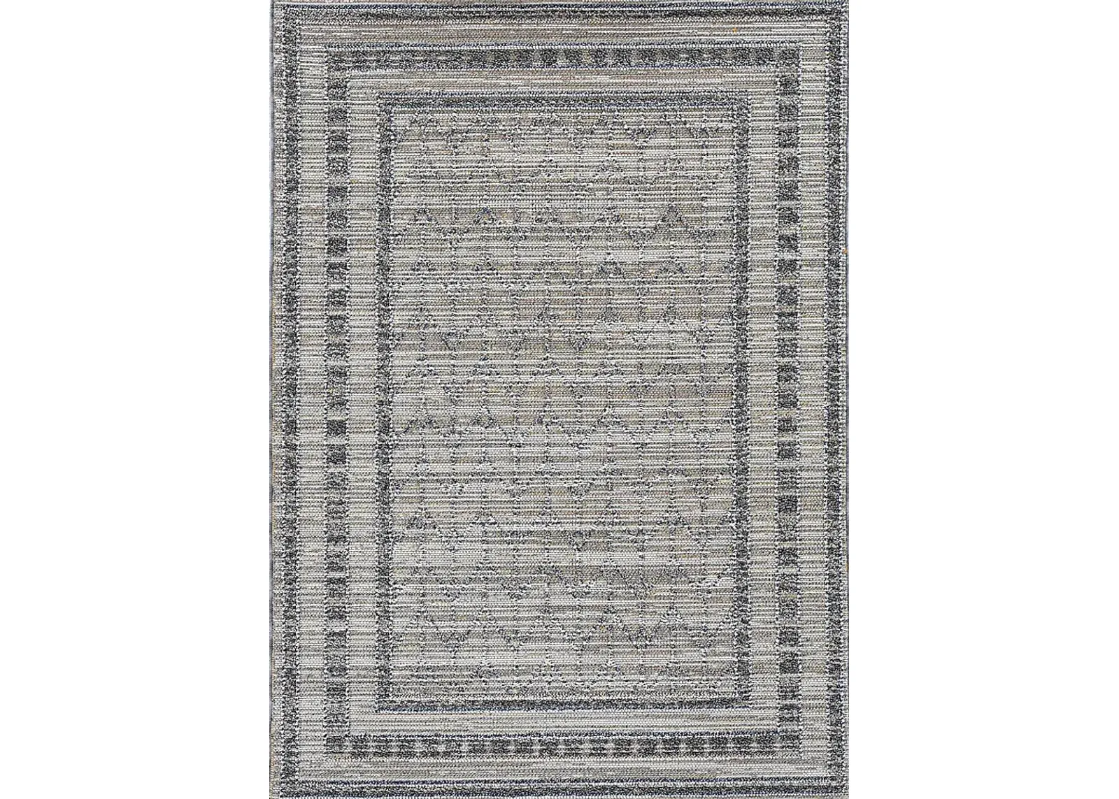 Riverhaven Gray 5' x 7'6 Indoor/Outdoor Rug