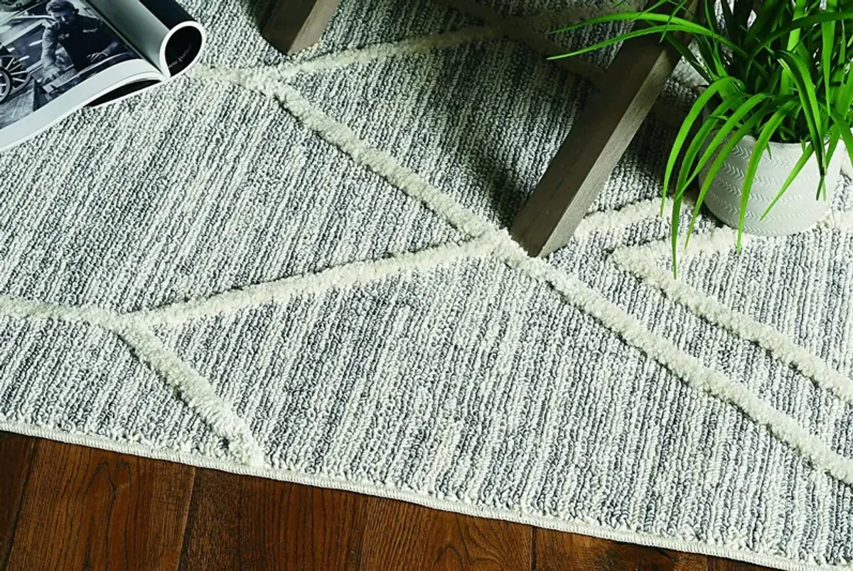 Hudmere Gray 5'3 x 7'7 Rug