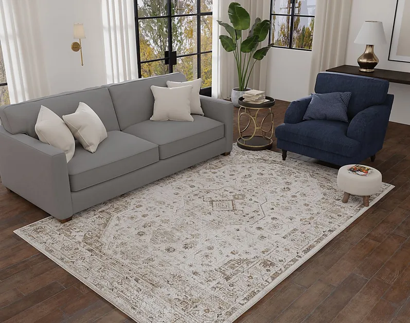 Maninola Ivory 5'3 x 7'10 Rug