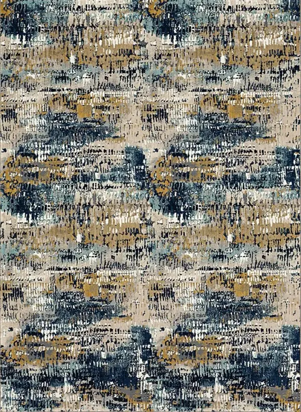 Dawnshire Blue 6'6 x 9'6 Rug