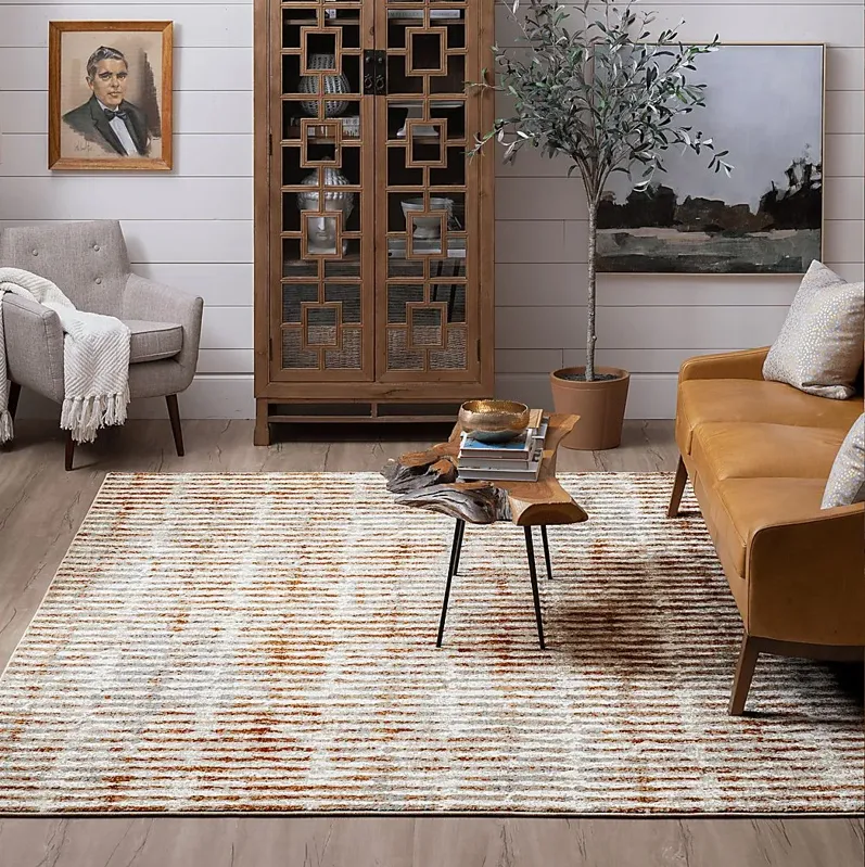 Portden Tan 5'3 x 7'10 Rug