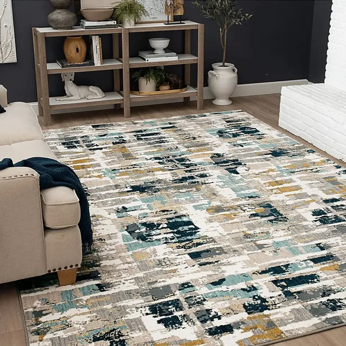 Dusklock Blue 6'6 x 9'6 Rug