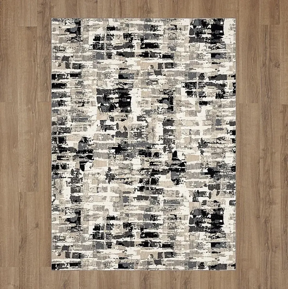 Dusklock Charcoal 6'6 x 9'6 Rug