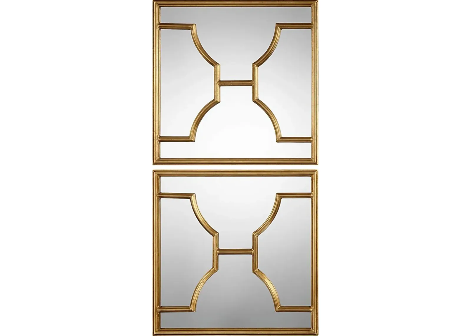 Nash Gold Mirror, Set of 2