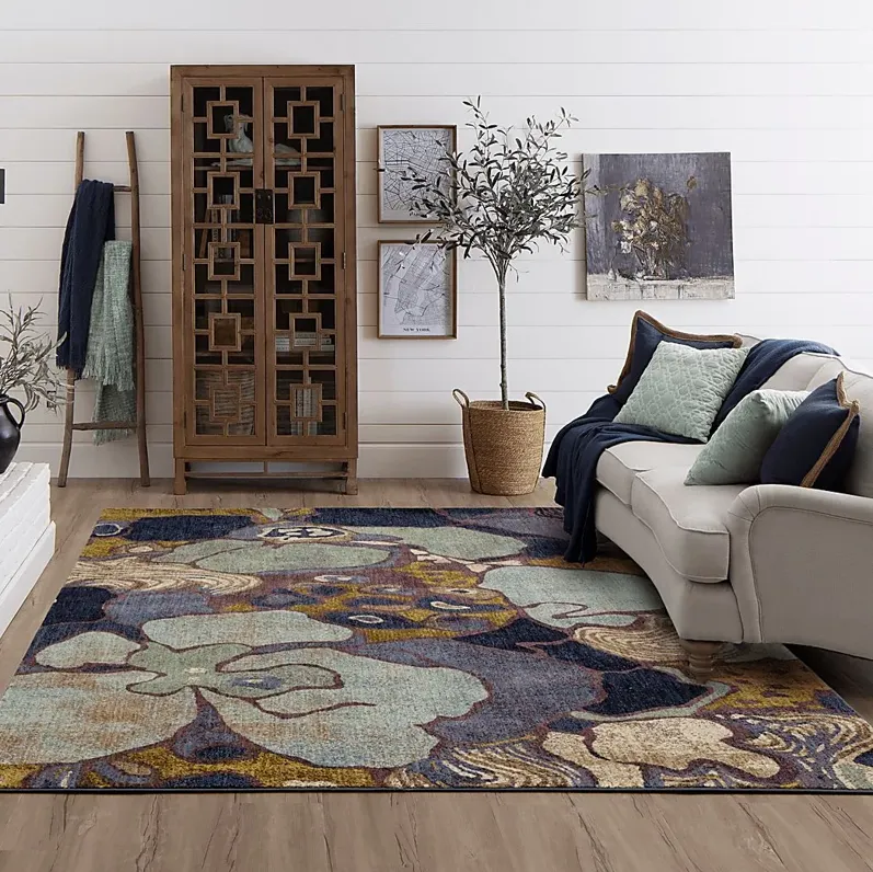 Stacy Garcia Autumnhazy Blue 5'3 x 7'10 Rug