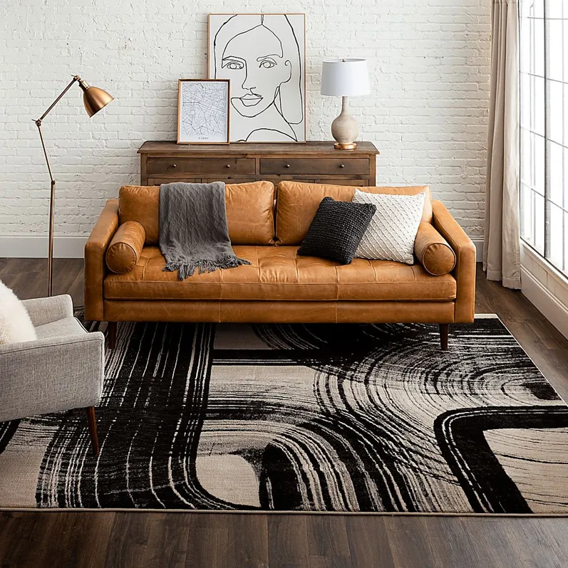 Stacy Garcia Locketon Black 5'3 x 7'10 Rug