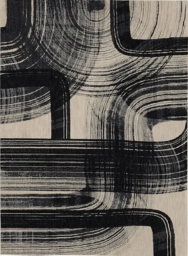 Stacy Garcia Locketon Black 5'3 x 7'10 Rug