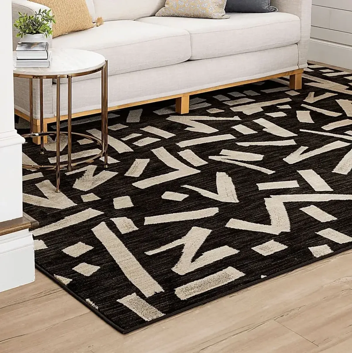 Stacy Garcia Kusal Charcoal 5'3 x 7'10 Rug