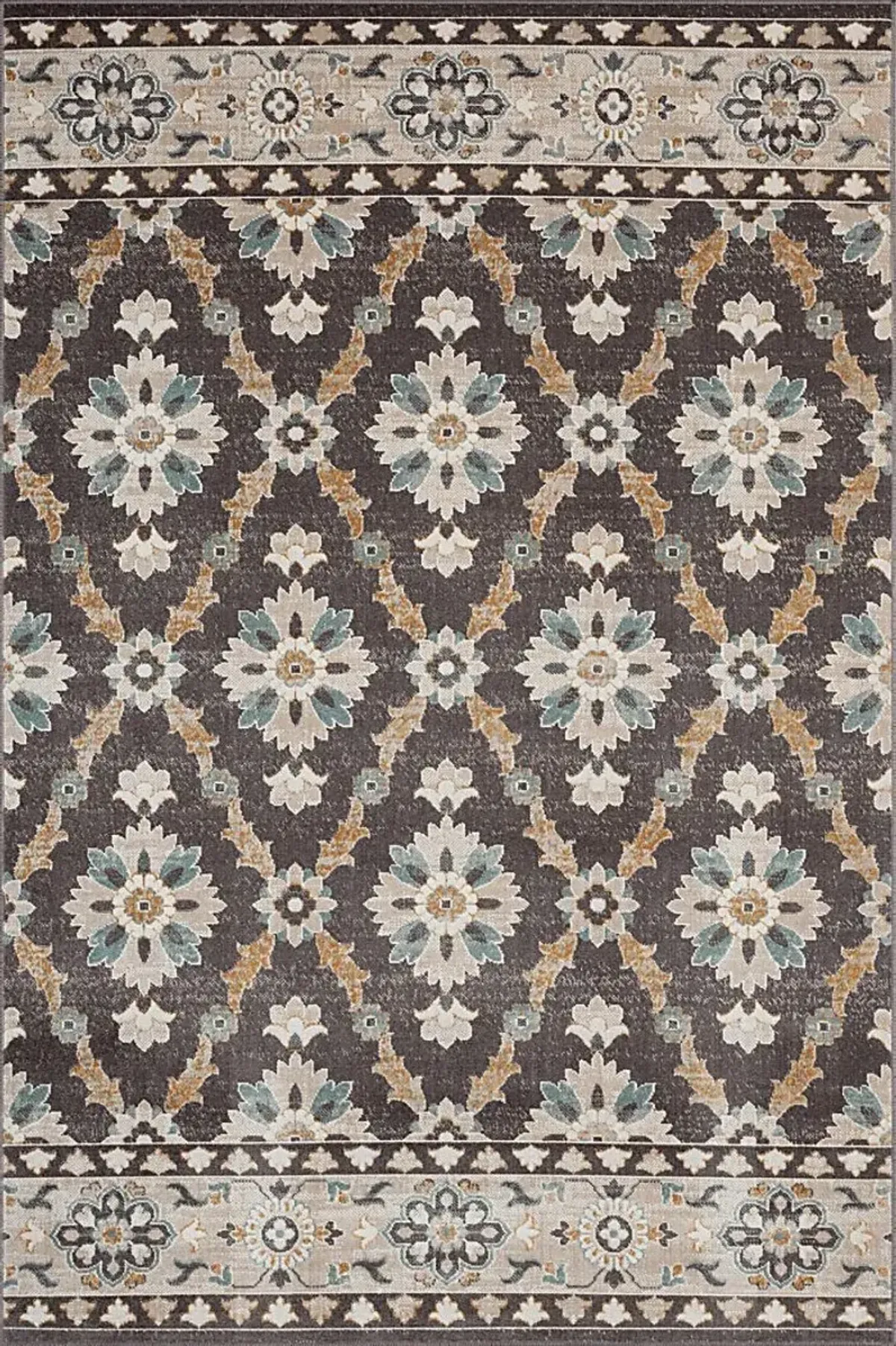 Emlodge Brown/Multi 7'9 x 9'9 Indoor/Outdoor Rug