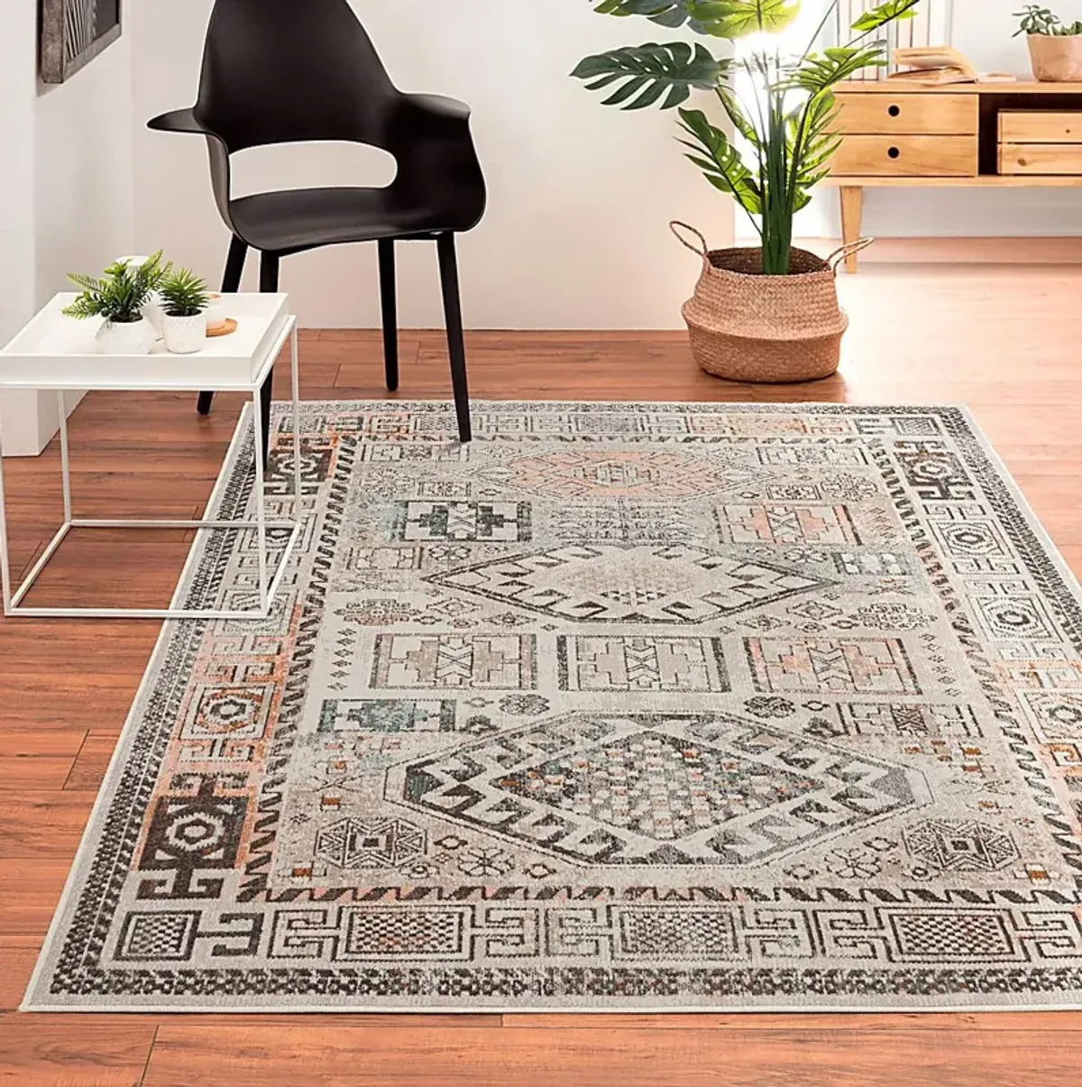 Athaton Cream/Multi 7'9 x 9'9 Indoor/Outdoor Rug