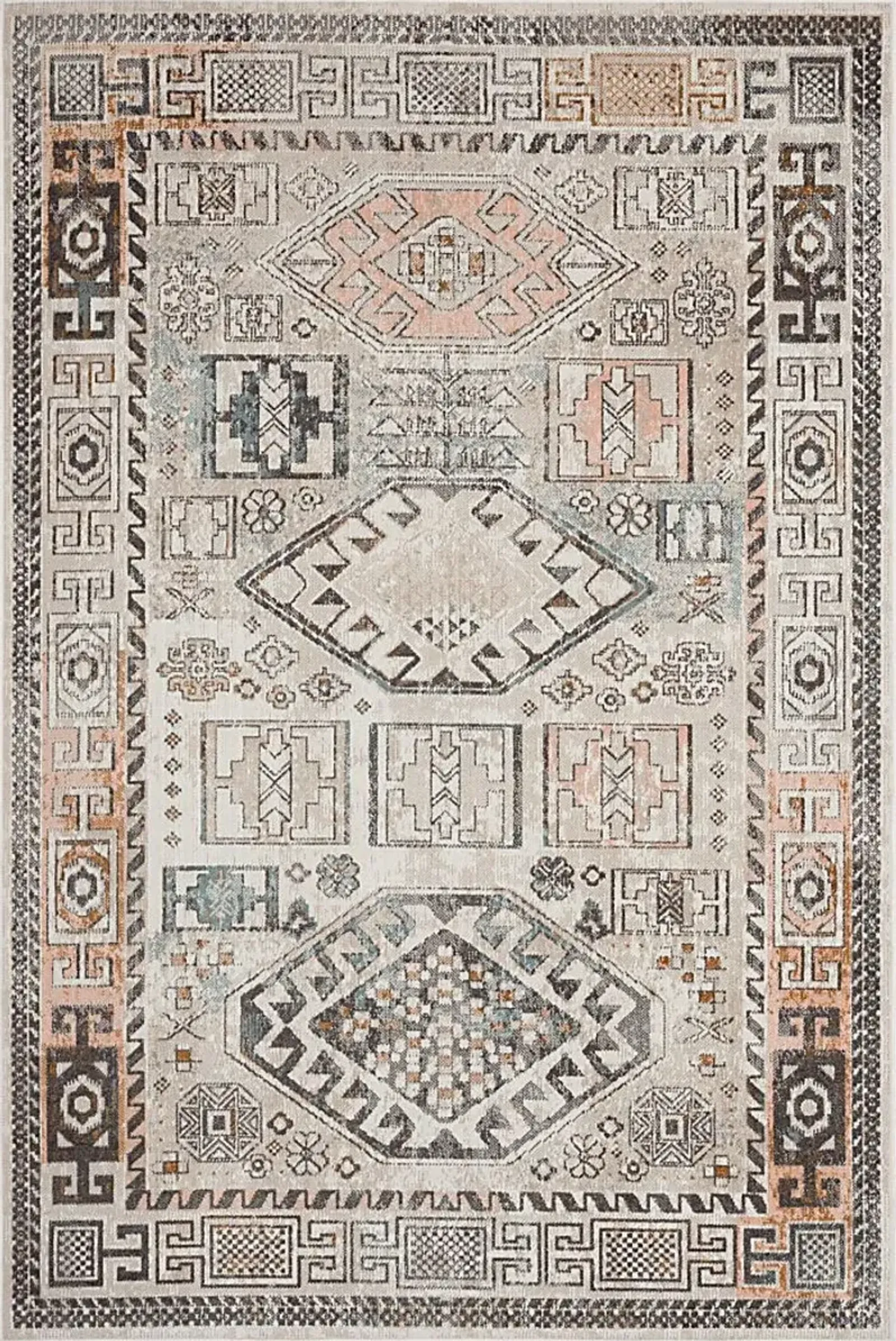 Athaton Cream/Multi 7'9 x 9'9 Indoor/Outdoor Rug