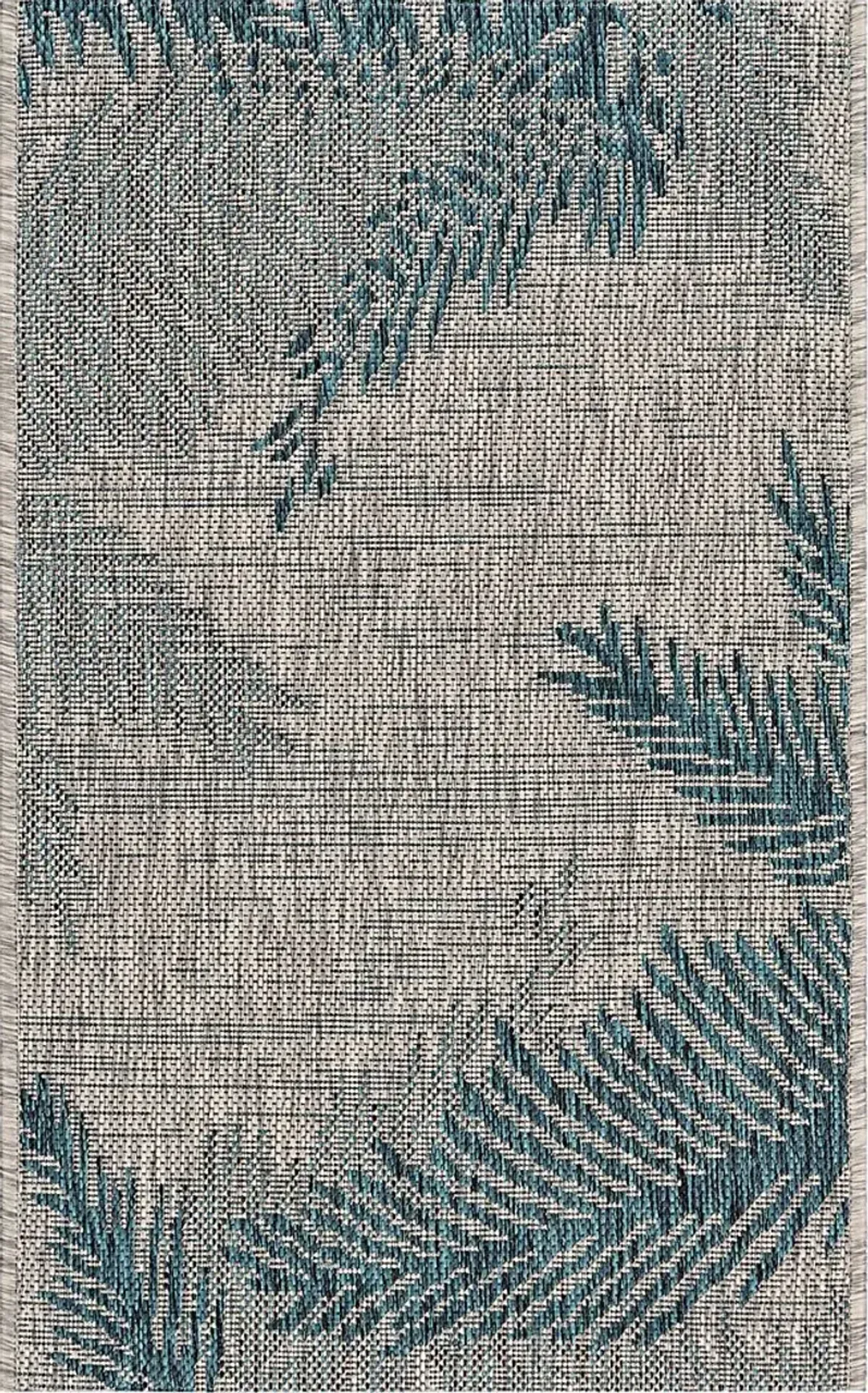 Wesnet Gray/Blue 7'9 x 9'5 Indoor/Outdoor Rug