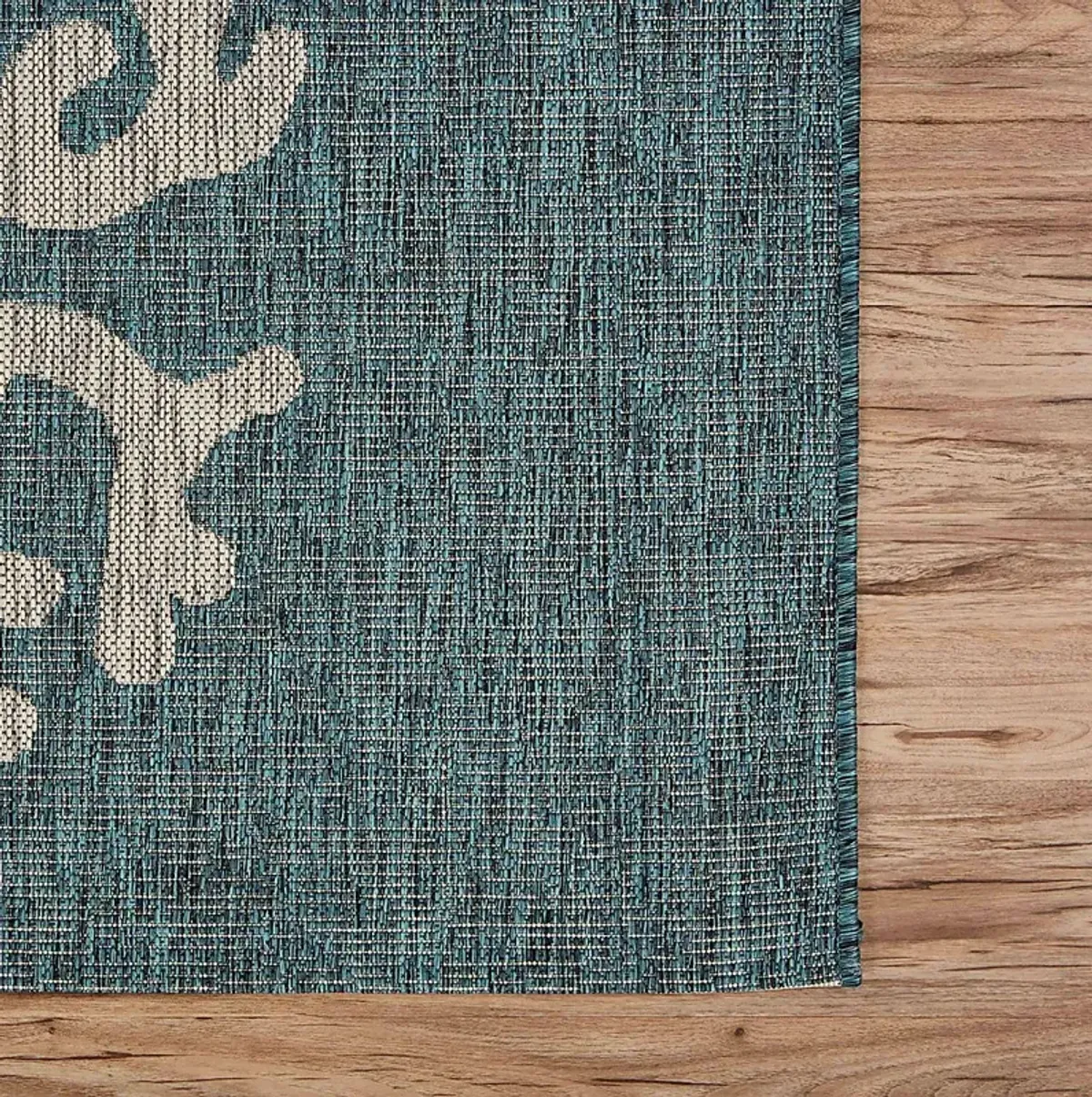 Humnia Blue/Gray 7'9 x 9'5 Indoor/Outdoor Rug