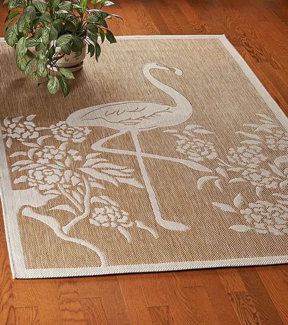 Protawa Beige 7'9 x 9'5 Indoor/Outdoor Rug