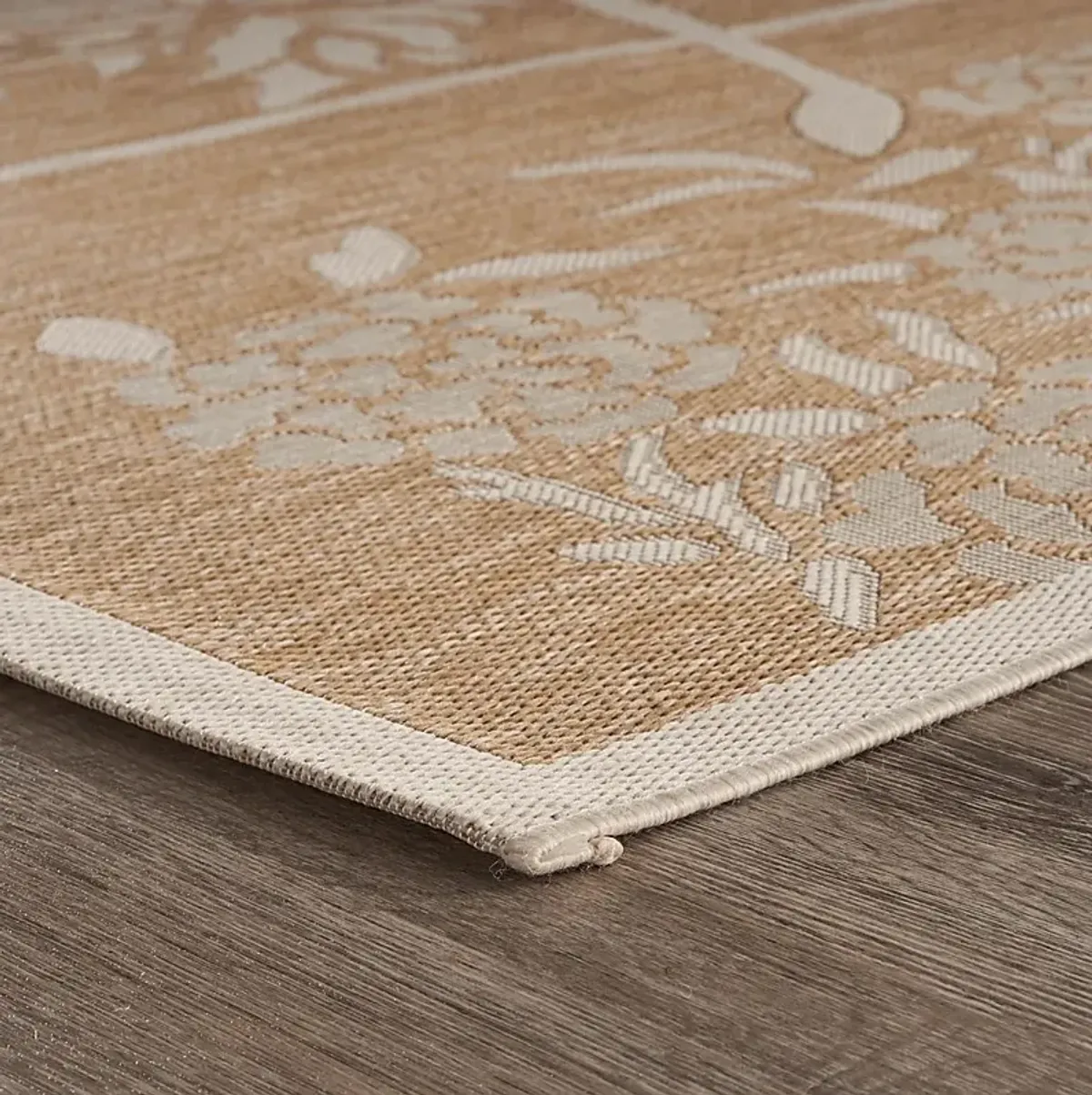 Protawa Beige 7'9 x 9'5 Indoor/Outdoor Rug