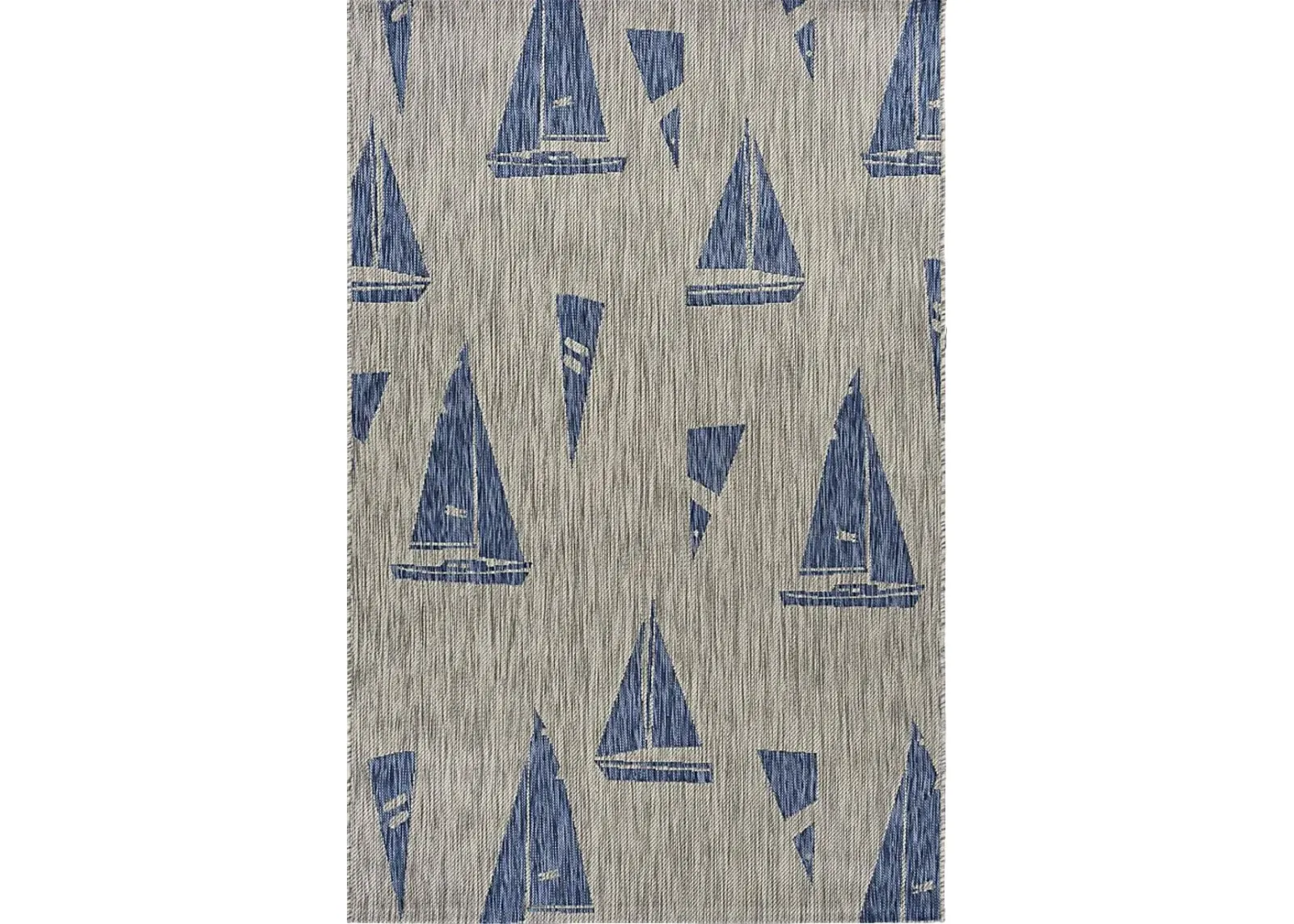 Godegan Gray/Navy 7'9 x 9'5 Indoor/Outdoor Rug