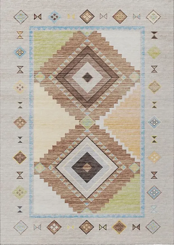 Lawnbrook Beige/Multi 8' x 10' Rug