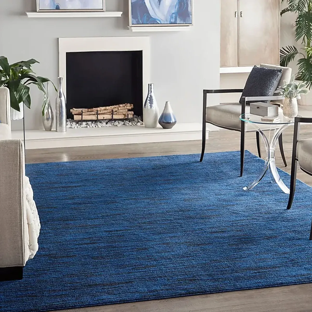 Easthagen Midnight Blue 8' x 10' Indoor/Outdoor Rug