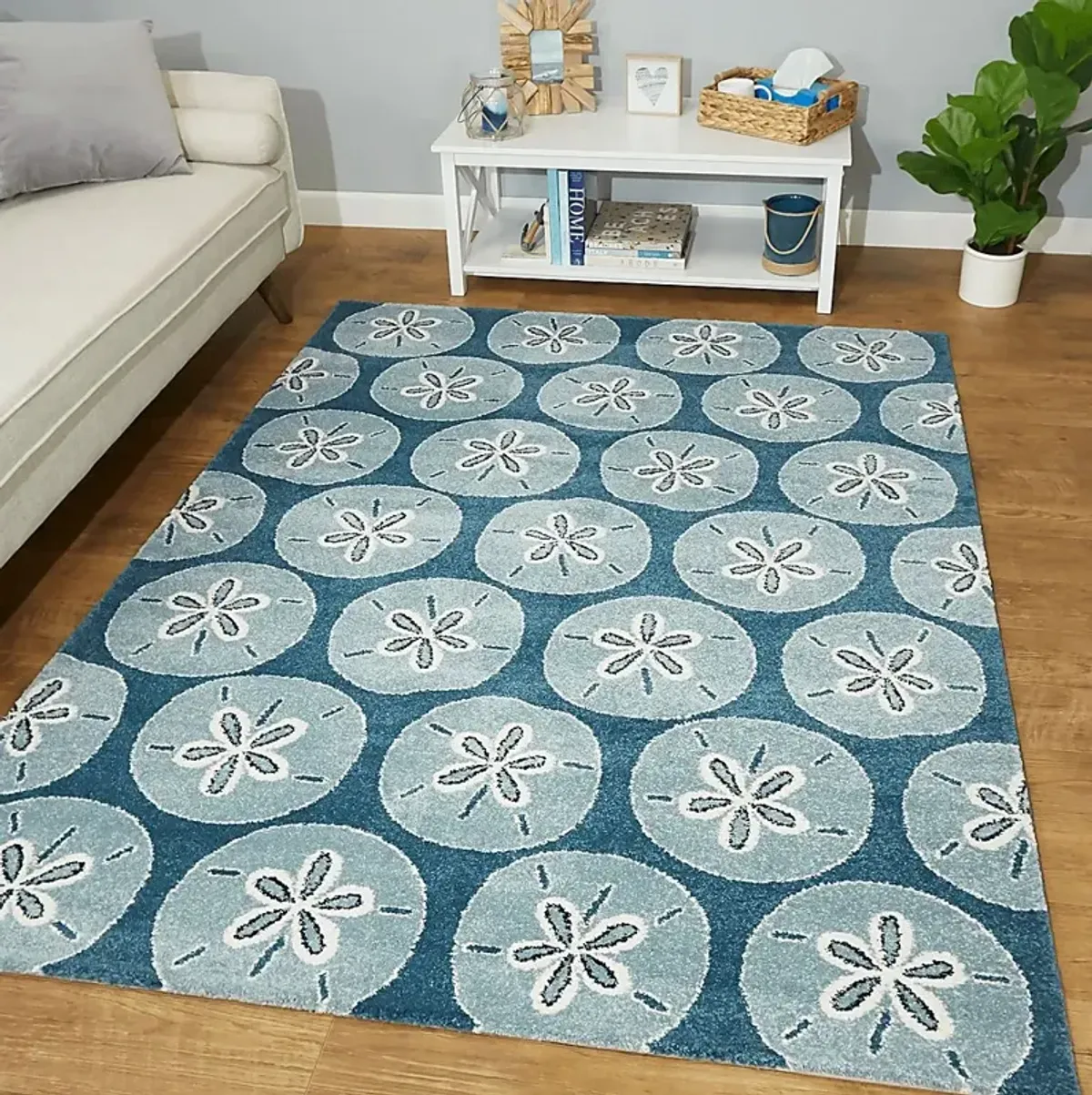 Declair Blue 7'10 x 10' Rug