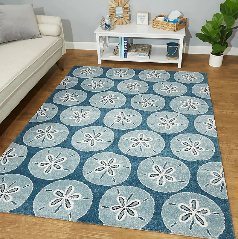 Declair Blue 7'10 x 10' Rug