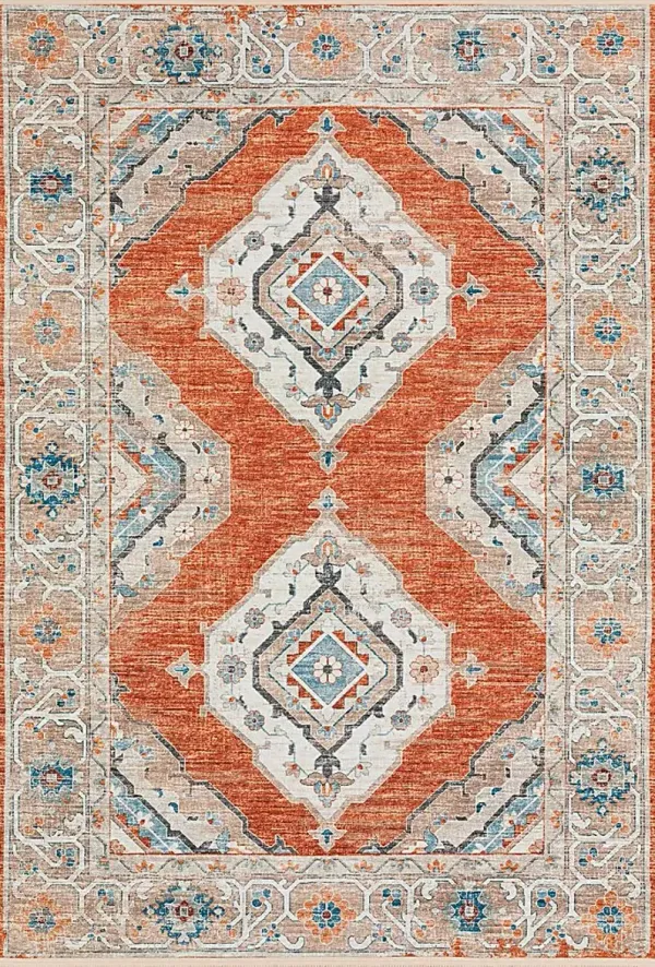 Quandry Red 8' x 10' Rug