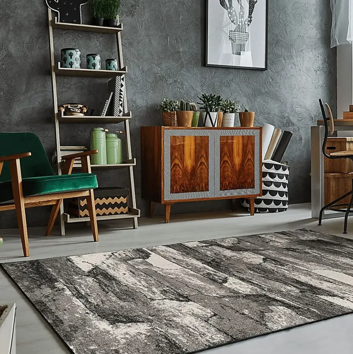 Malmis Gray 7'10 x 10'10 Rug