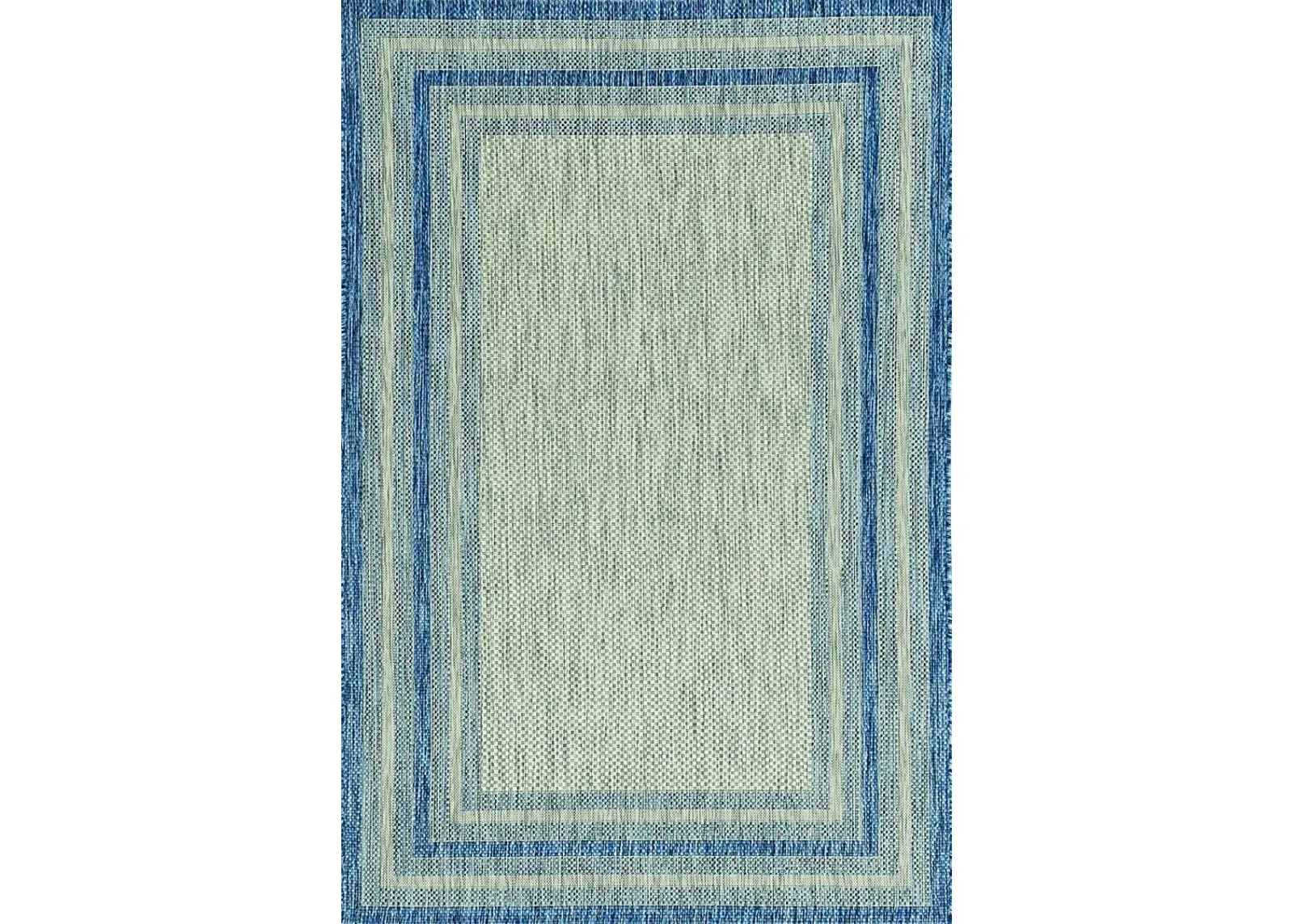 Valtry Gray/Denim 7'10 x 10'10 Indoor/Outdoor Rug