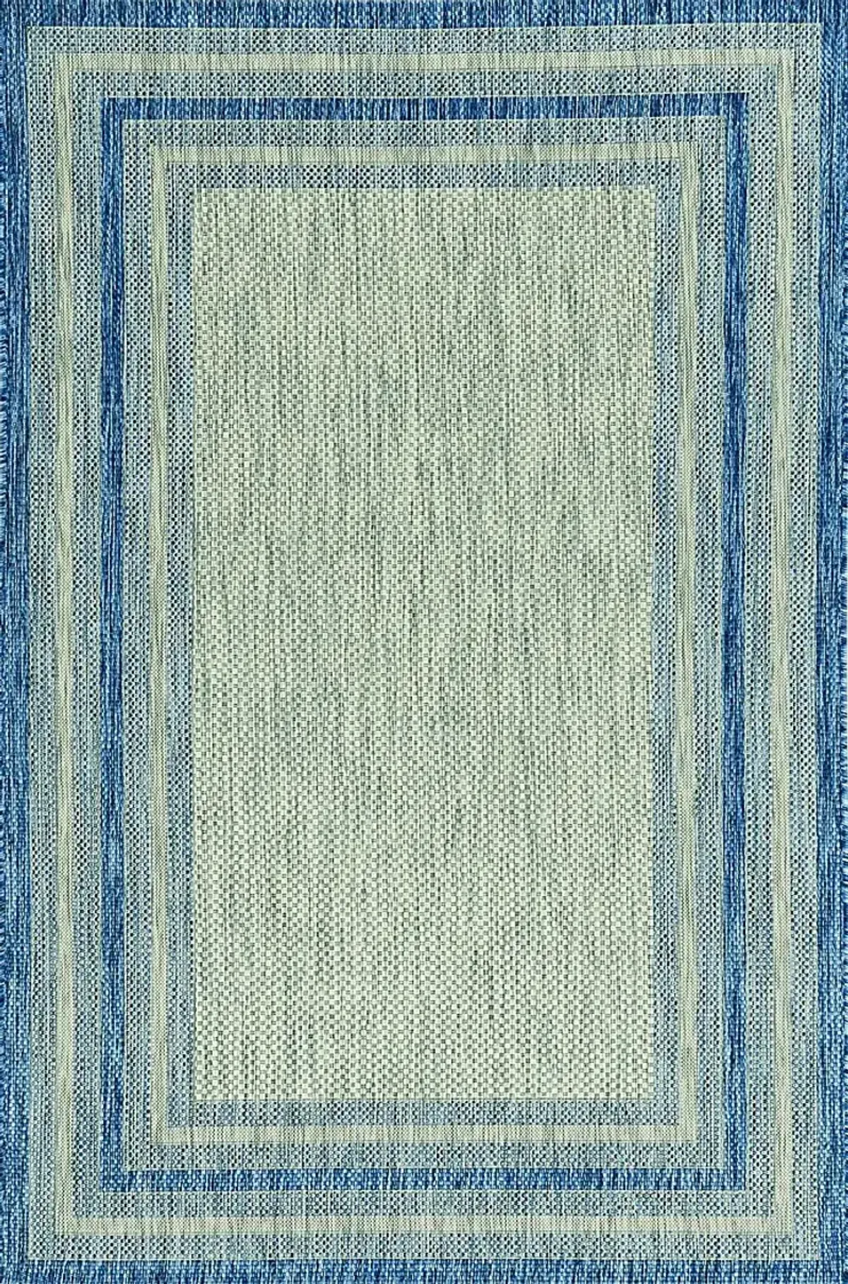 Valtry Gray/Denim 7'10 x 10'10 Indoor/Outdoor Rug