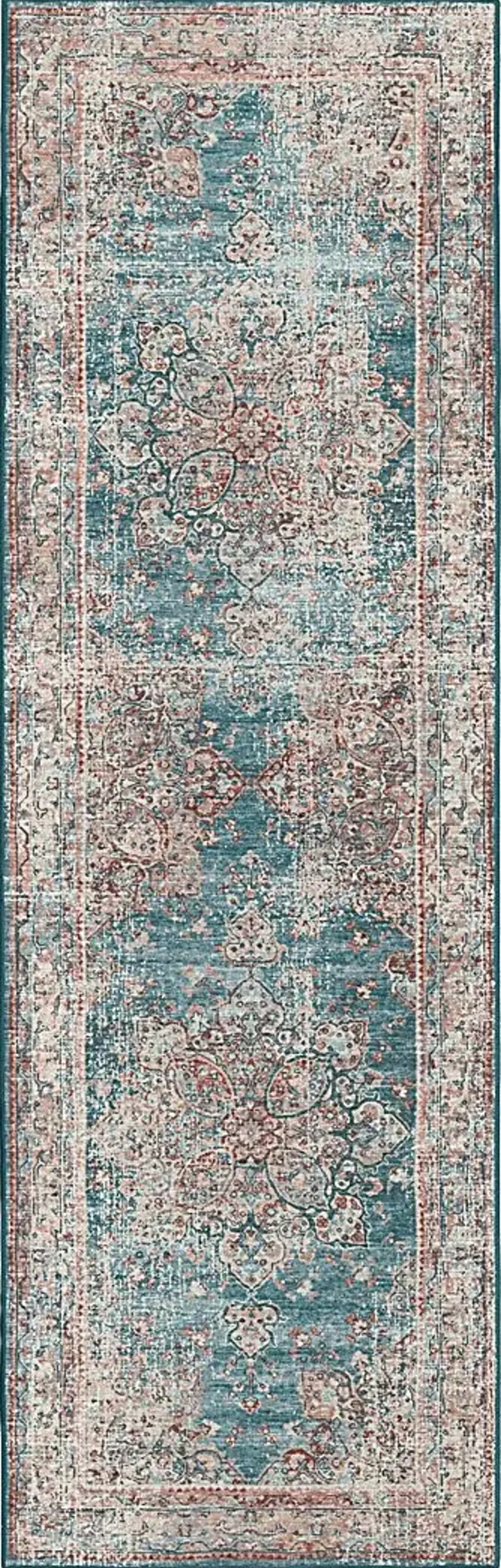 Doverfield Blue 2' x 12' Rug