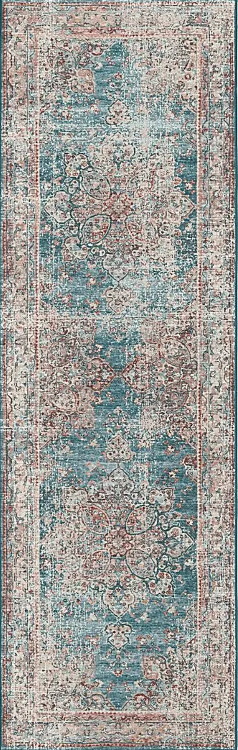 Doverfield Blue 2' x 12' Rug