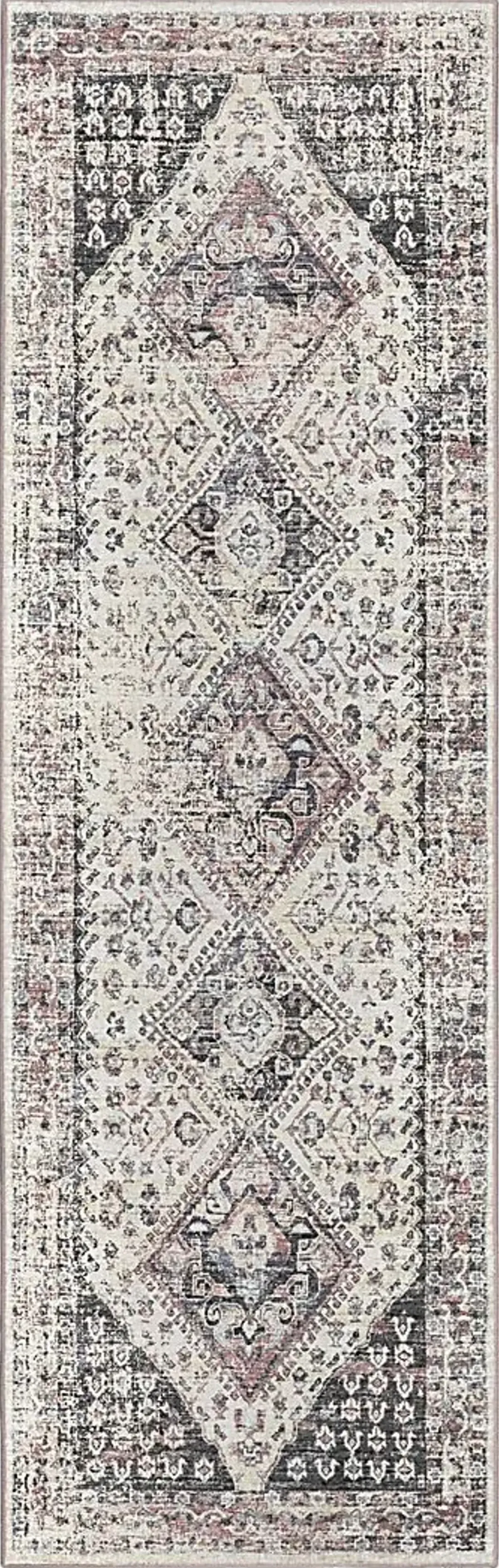 Malloroso Pearl/Multi 2' x 12' Rug