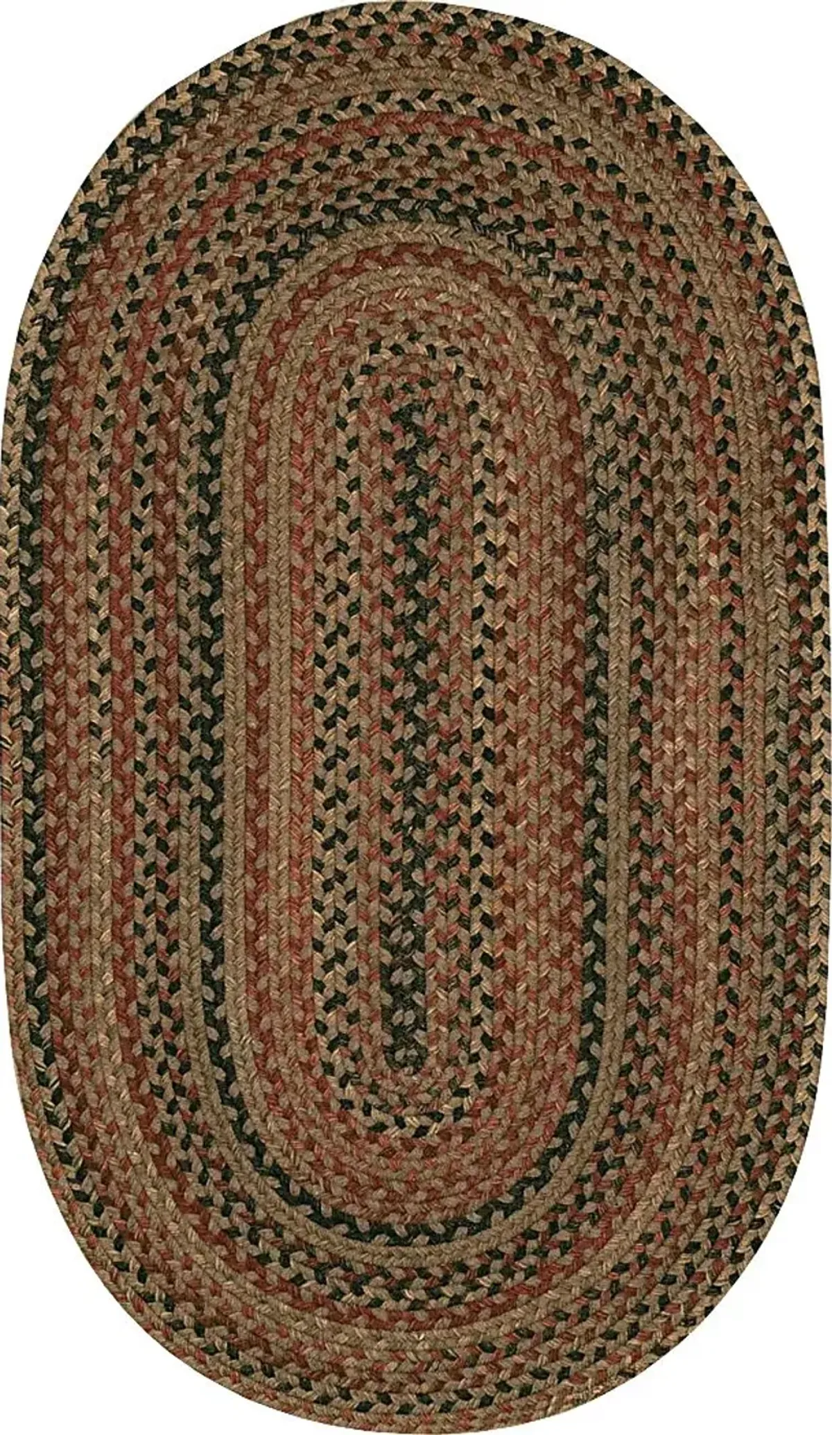 Mugadi Brown/Multi 3' x 5' Oval Rug