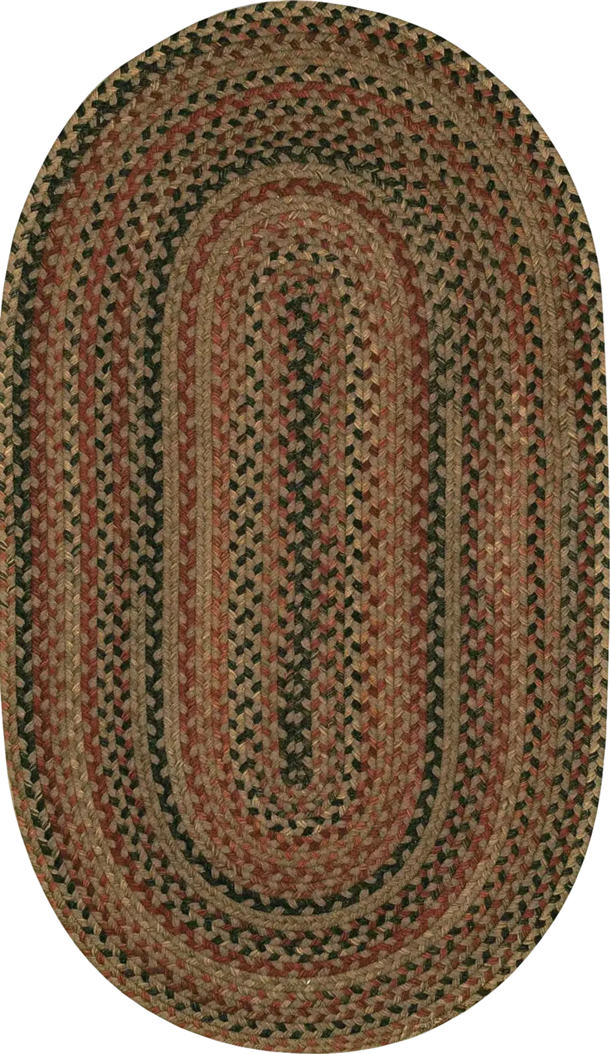 Mugadi Brown/Multi 3' x 5' Oval Rug | Furniture.com