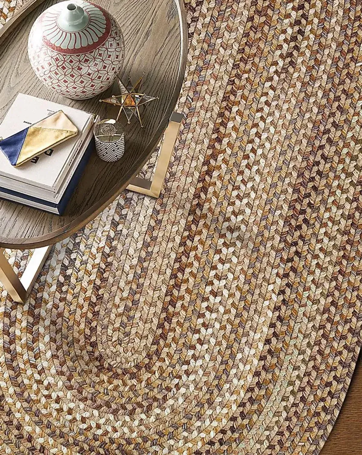 Mugadi Beige 3' x 5' Oval Rug