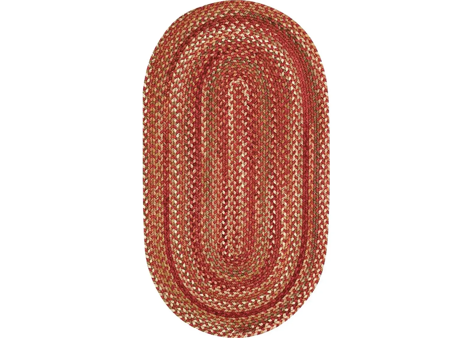 Mugadi Red 3' x 5' Oval Rug