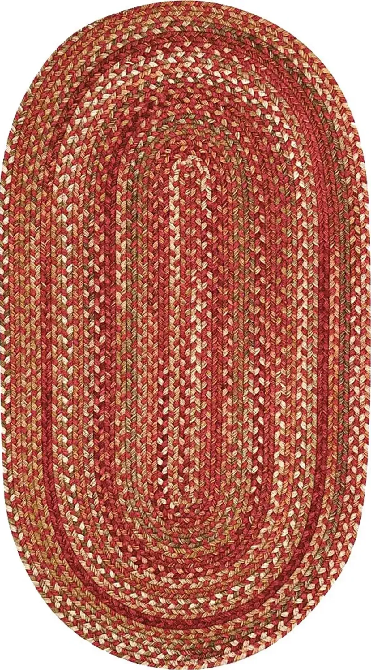 Mugadi Red 3' x 5' Oval Rug