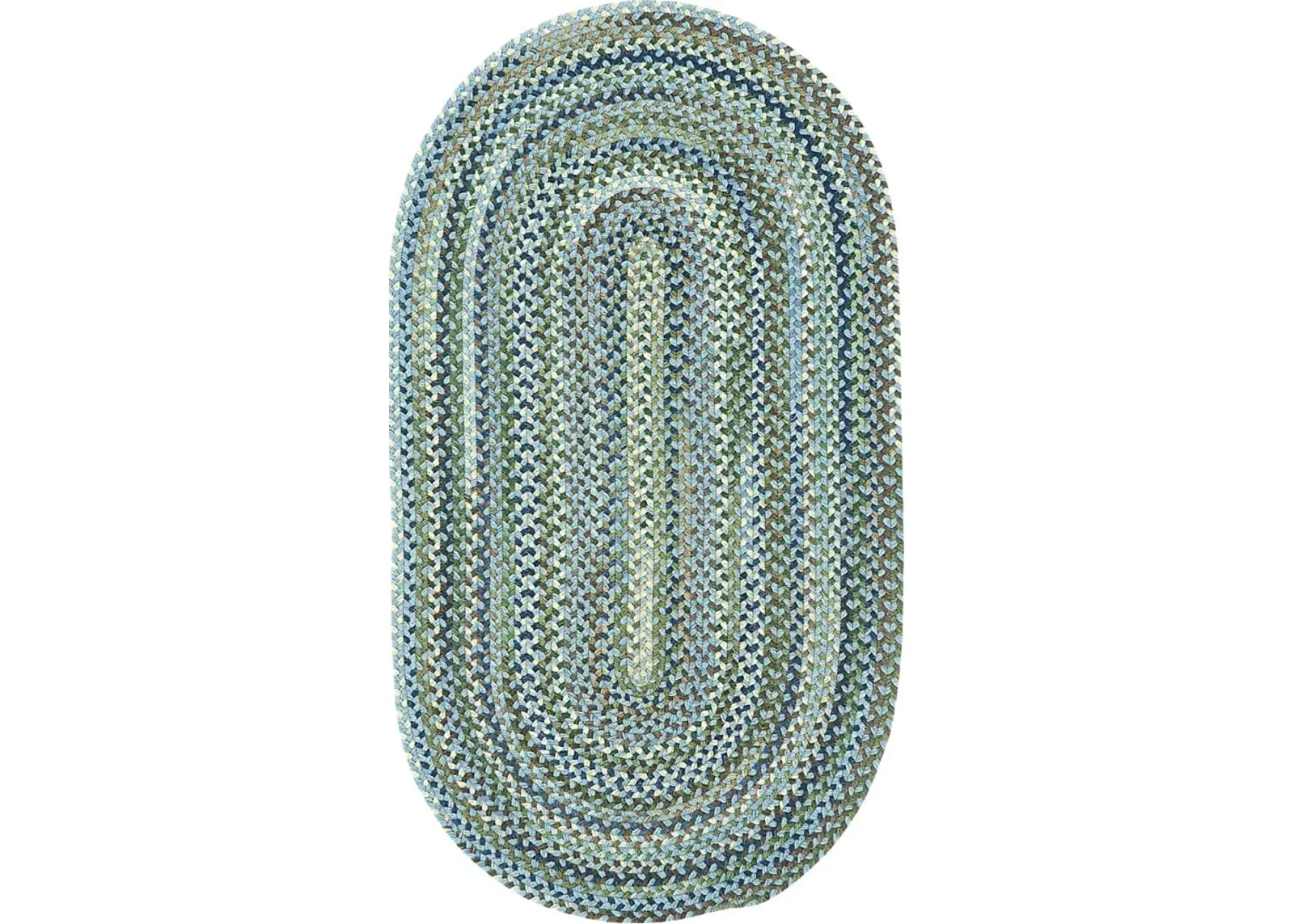 Mugadi Blue 3' x 5' Oval Rug