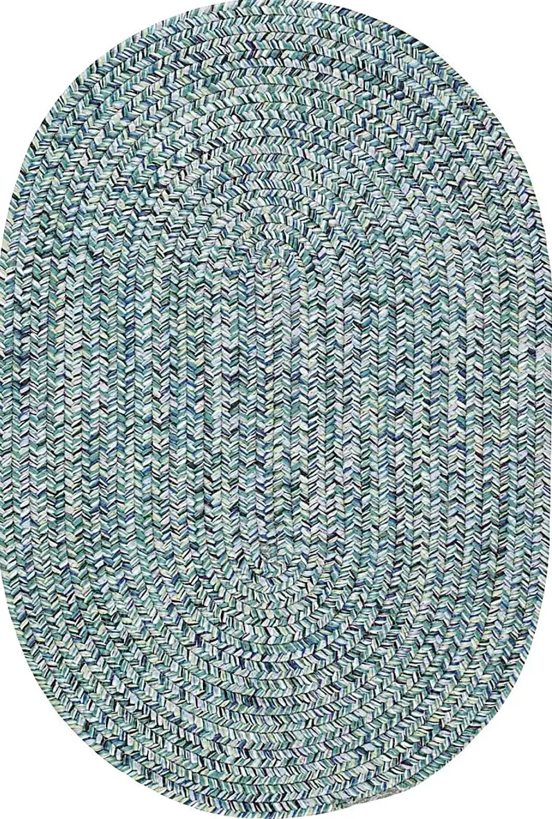 Garkani Blue 8' x 11' Oval Rug