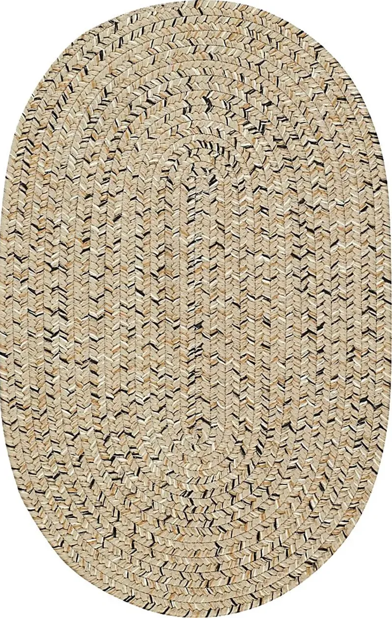 Garkani Beige 5' x 8' Oval Rug