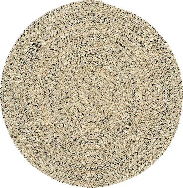 Garkani Beige 5'6 Round Rug