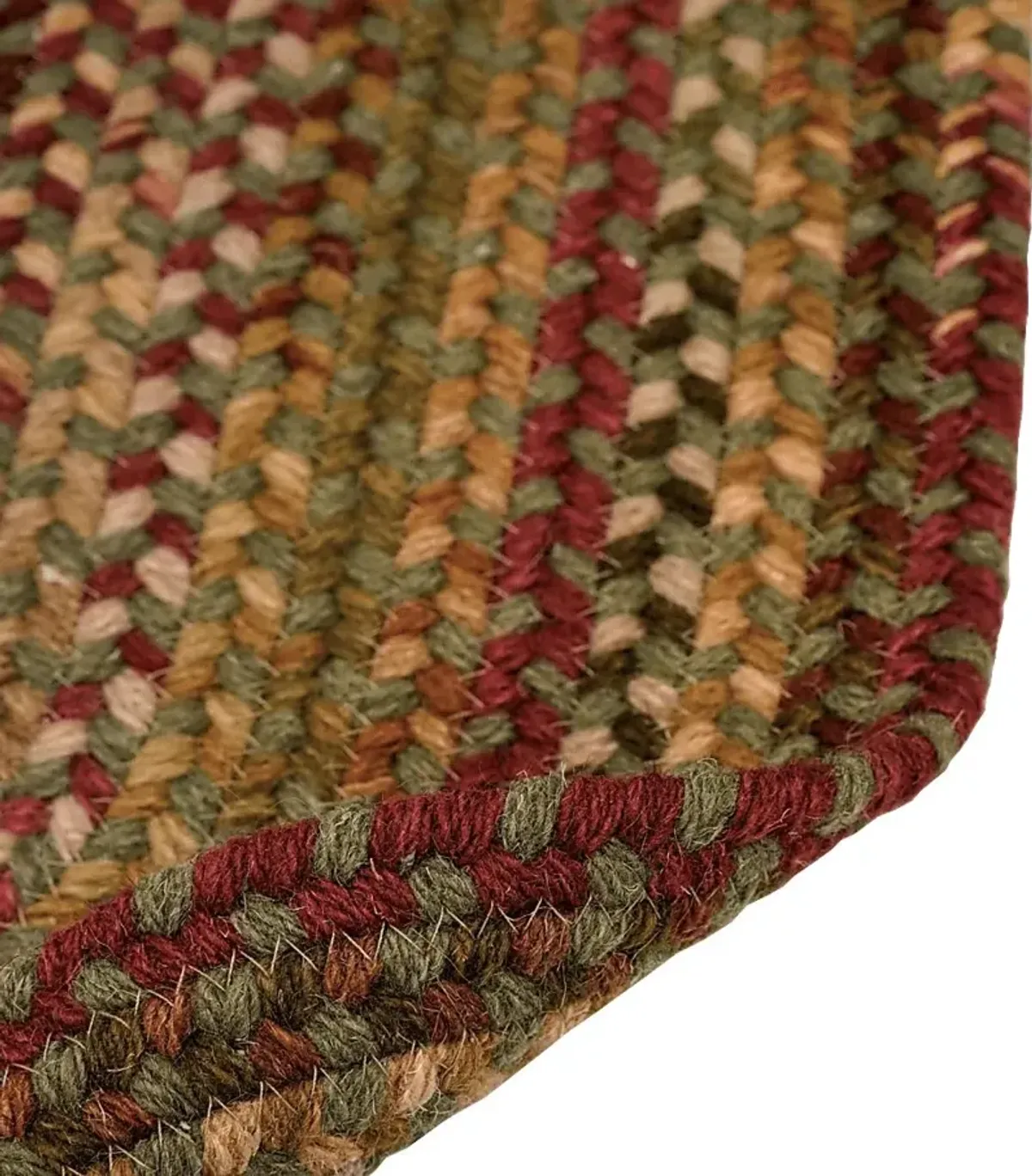 Mugadi Sage/Red 5' x 8' Oval Rug