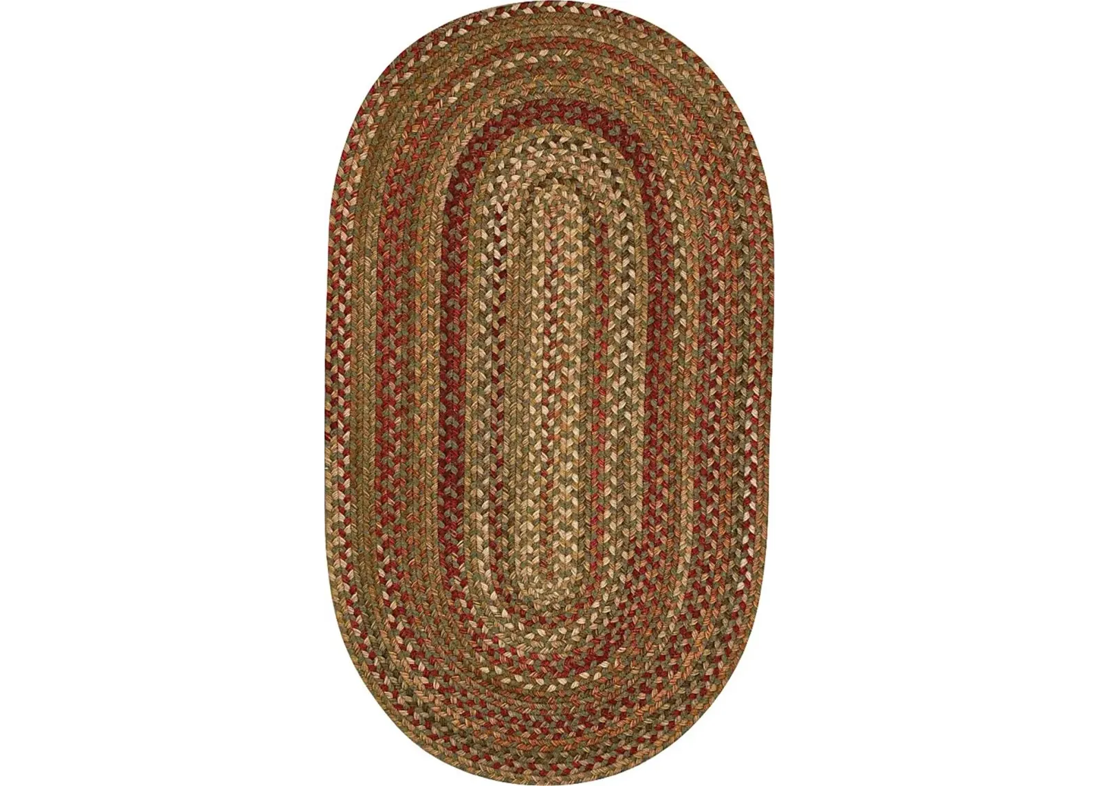 Mugadi Sage/Red 8' x 11' Oval Rug